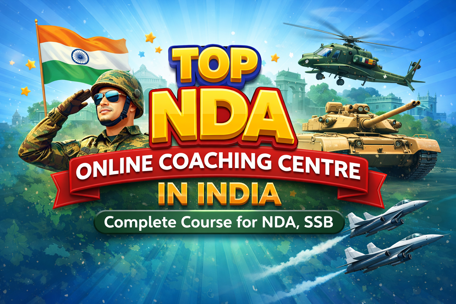 Top NDA Online Coaching Centre In India , Complete Course for NDA, SSB